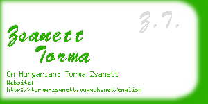 zsanett torma business card